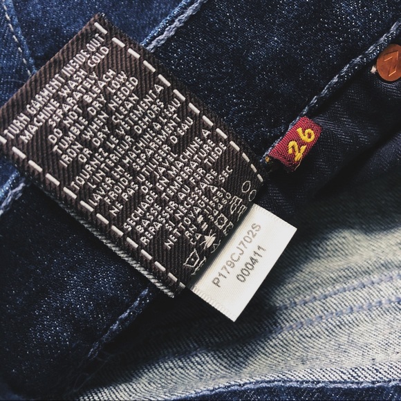 7 For All Mankind Rhinestones Roxanne Jeans - Picture 6 of 8